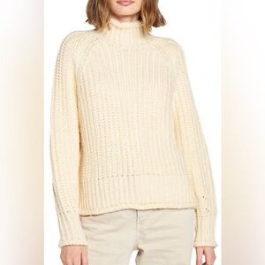 En Saison Chunky Knit Sweater, Natural, sz M